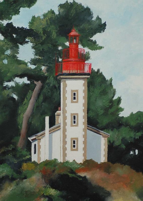 phare de combrit.jpg - Painting oil on canvas -Huile sur toile format /size 40x60